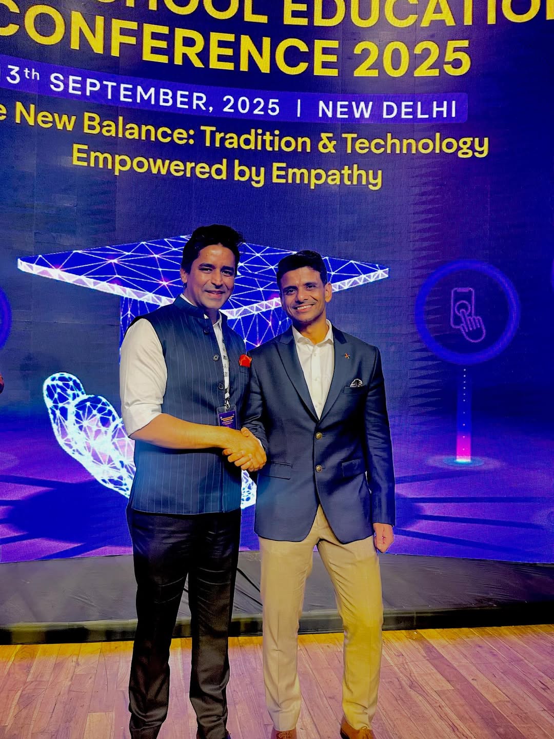 Eram Institutions’ Secretary K.S. Saifi Yunus met astronaut Group Captain Shubhanshu Shukla duri